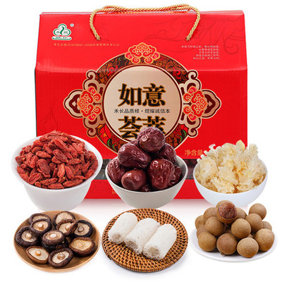 禾煜菌菇禮盒如意薈萃1571g 山珍干貨與傳統文化的完美融合