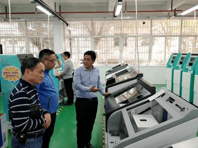 陳潭一行赴廣州力麒智能公司調(diào)研智慧政務(wù)終端裝備與軟件開發(fā)